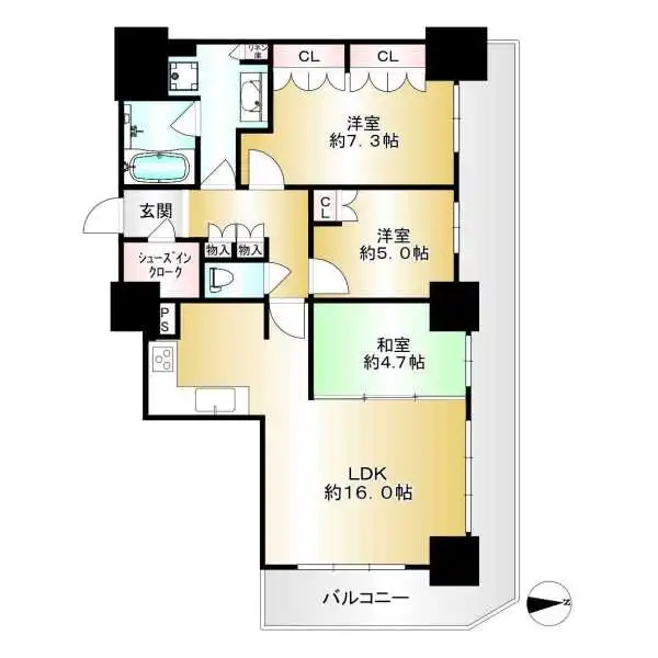 ルネッサなんばタワー 間取図