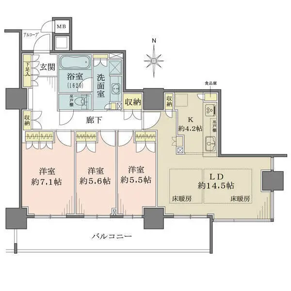 大阪福島タワー 間取図
