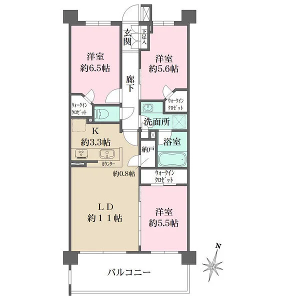 ザ・パークハウス上麻生 間取図