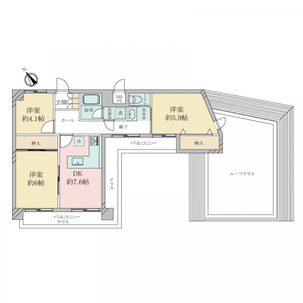 朝日プラザ兵庫永沢町ＩＩ 間取図