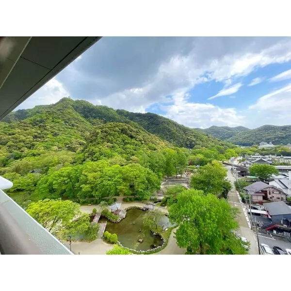 ウェリスリビオ岐阜公園 南ベランダから岐阜城への眺望