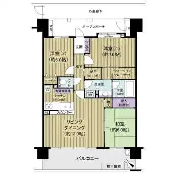 柱が目立たないアウトフレーム工法