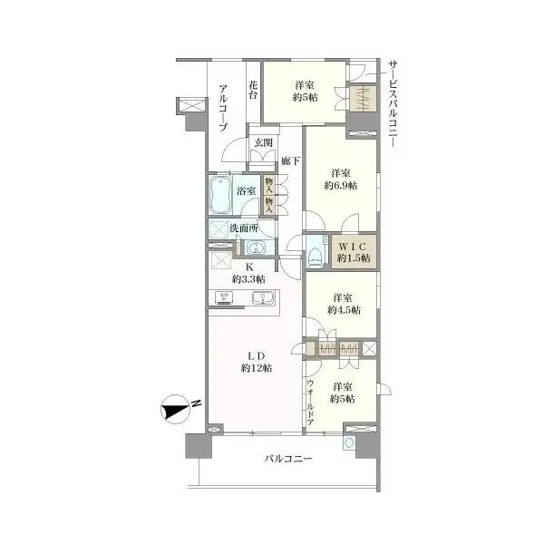 グランドメゾン仙川 間取図