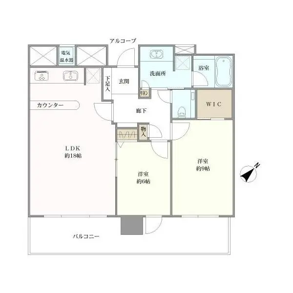 ライオンズタワー月島 間取図