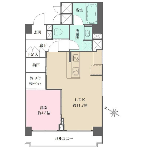 中銀第二音羽マンシオン 間取図