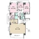 パークハウス多摩川北参番館 LD約24.2帖や洋室約10.7帖など、ゆとりある住まいです。納戸あり。陽当り・通風・眺望良好です。
