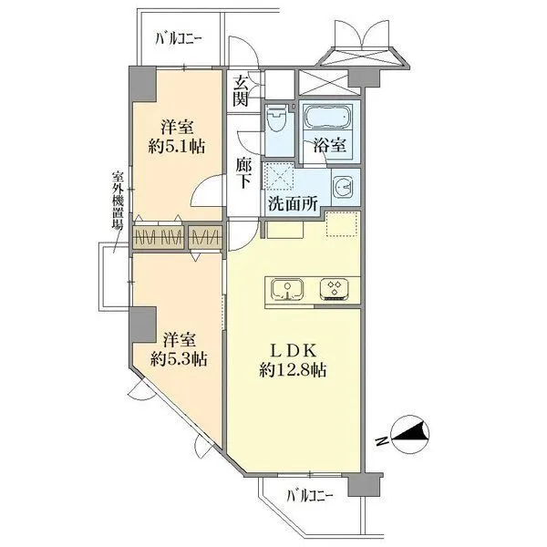 日神パレス平和台 間取図