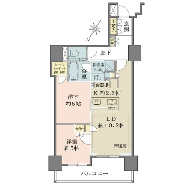 ザ・パークハウス市ヶ谷 間取図