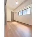 サンクレイドル上野II 間仕切りを閉じることでプライベートなお部屋に。約5.1帖の洋室です。