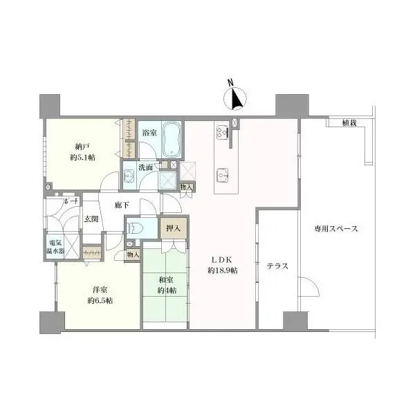 グレイスロワ鞍馬口 間取図