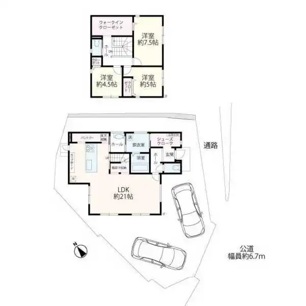 神戸市垂水区名谷町字垣ノ内 間取図