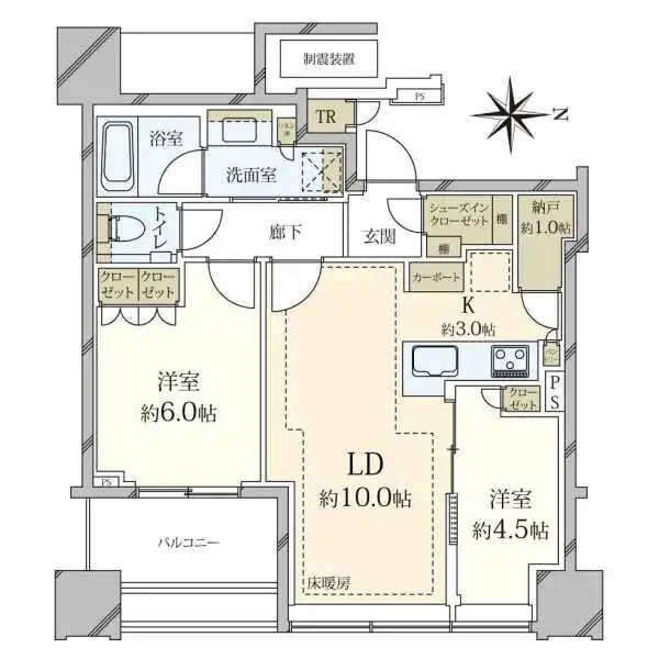 白金ザ・スカイＥＡＳＴ棟 間取図