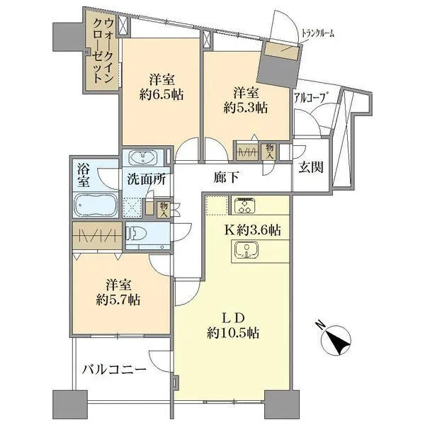 ザ・ステーションタワー東神奈川 間取図