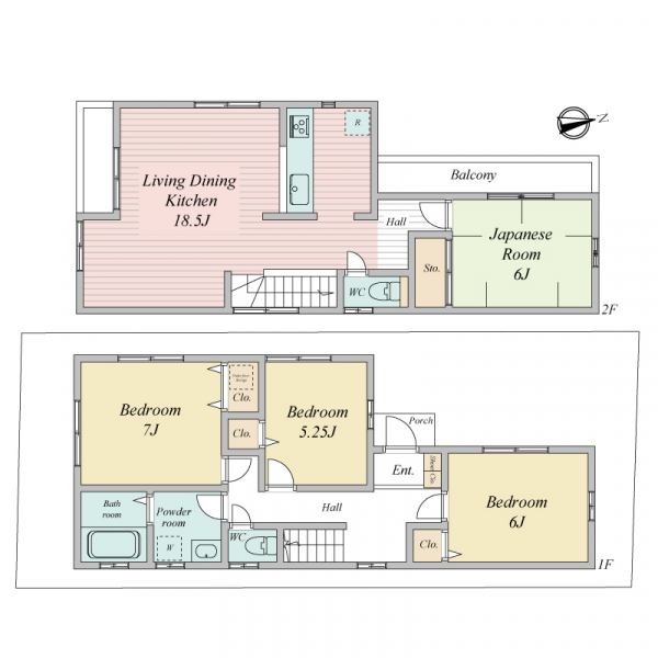 板橋区徳丸７丁目 間取図