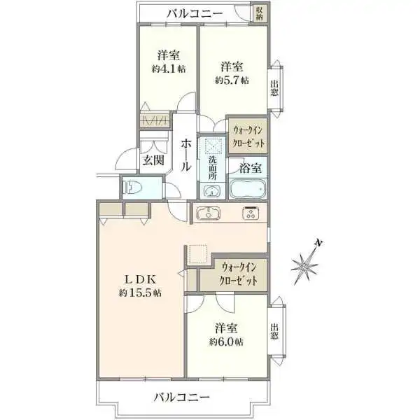 シティ・コア浦和領家 間取図
