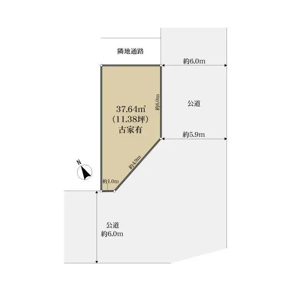 新宿区早稲田鶴巻町 区画図