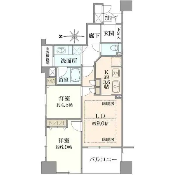 ローレルコート高倉 間取図