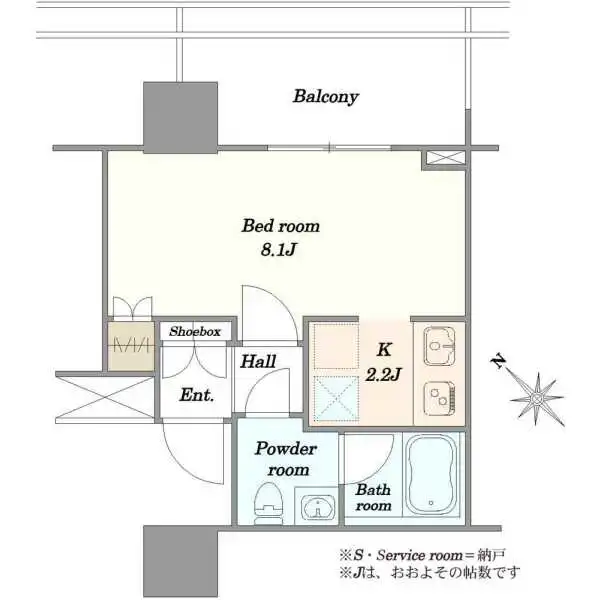 ブリリアタワー浜離宮 間取図