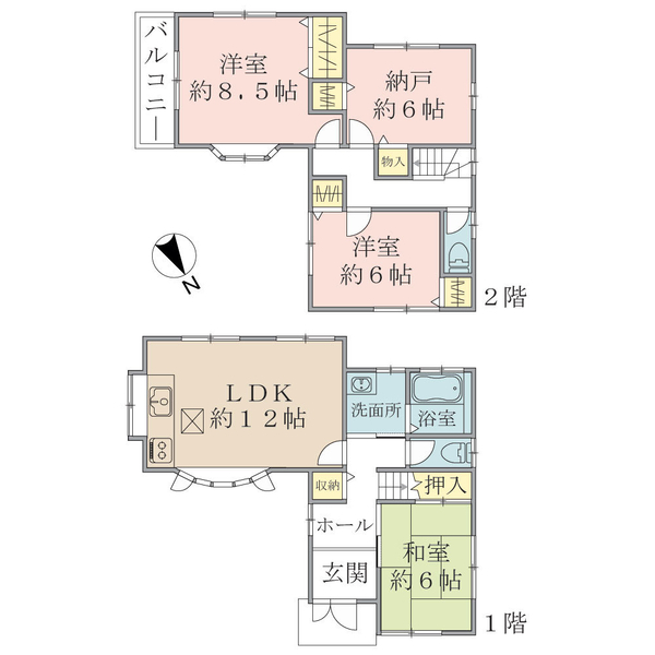 堺市北区中百舌鳥町１丁 間取図