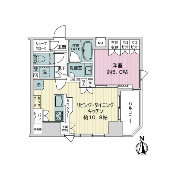 リストレジデンス蔵前 間取図