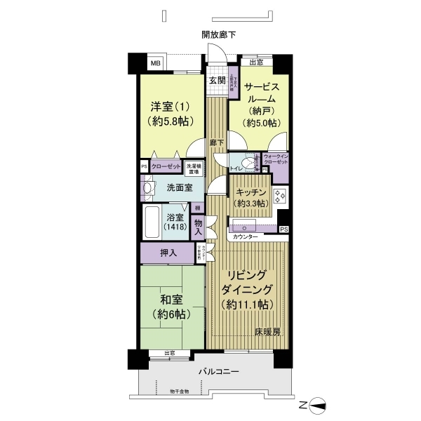 ローヤルシティ北赤羽 間取図