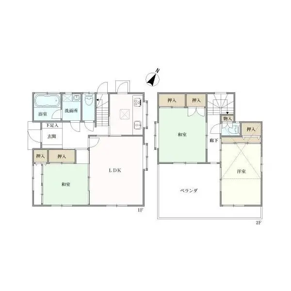 相模原市中央区東淵野辺２丁目 間取図