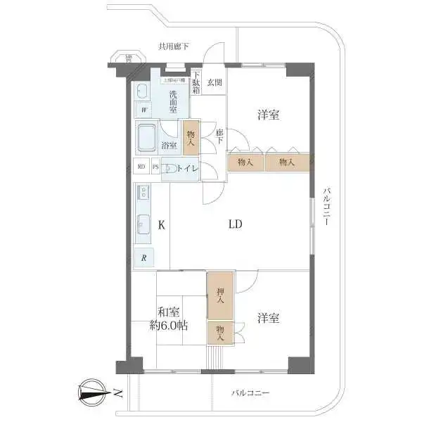 新大阪第一グリーンマンション 間取図