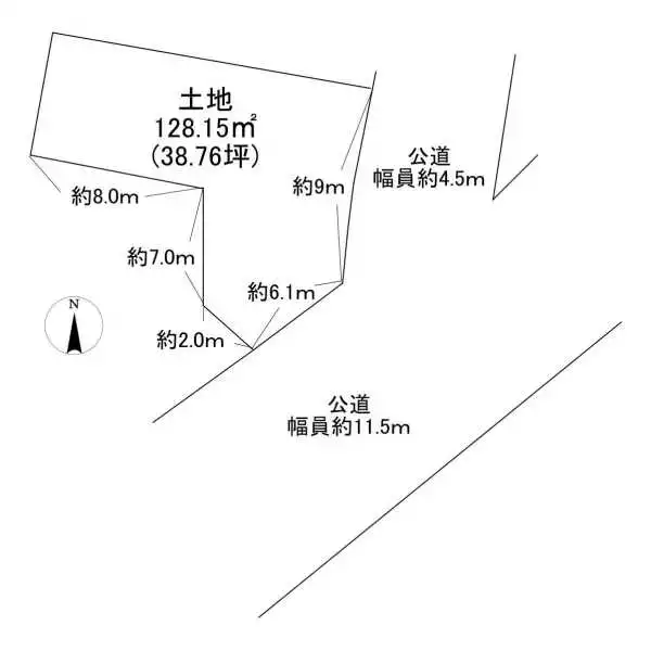 吹田市朝日が丘町 間取図