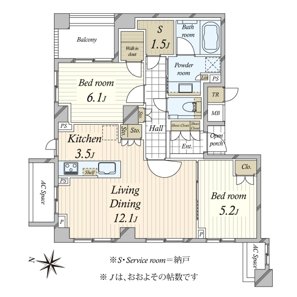 プラウド四谷大京町 間取図