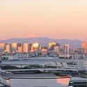 アップルタワー東京キャナルコート 開口部からは富士山が望めます。（天候による）