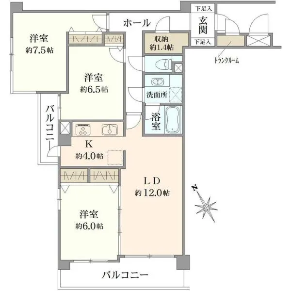 フェアロージュ荻窪 間取図