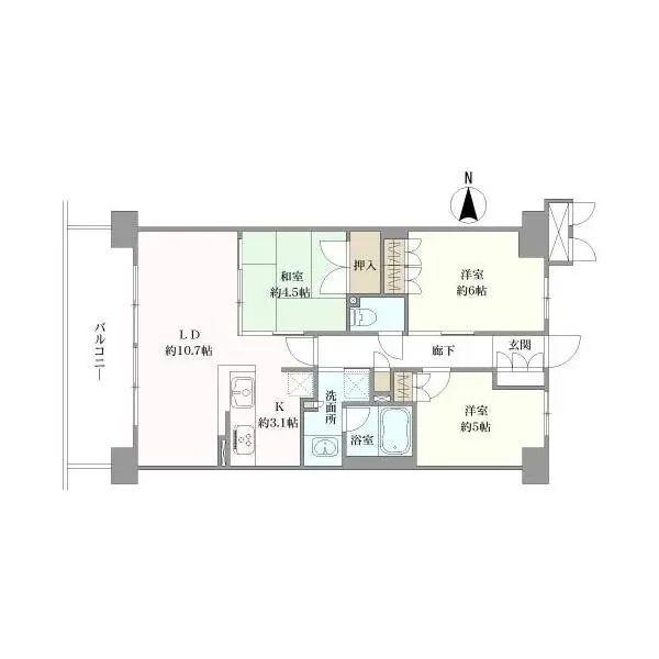 ファインフラッツ京都西院 間取図