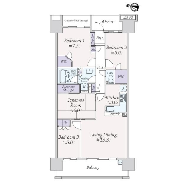 亀戸レジデンス 間取図