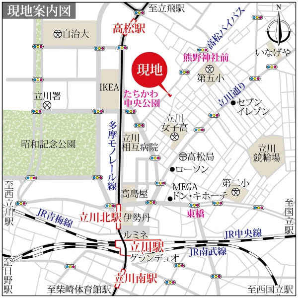 La Casa Dolce 現地案内図