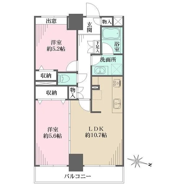 ニューハイツ新神楽坂 間取図