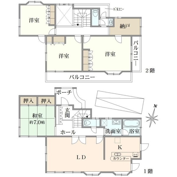 西東京市北町３丁目 間取図