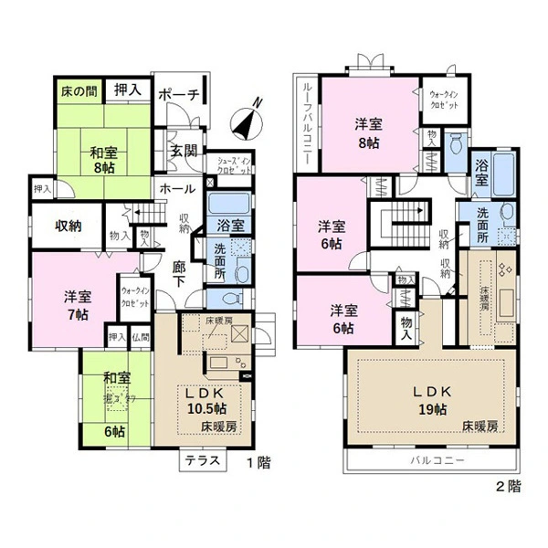 千葉市中央区登戸５丁目 間取図