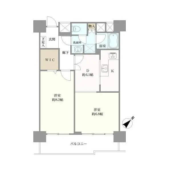 津田沼ハイライズ 間取図