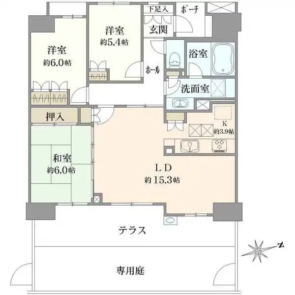 プラウドシティ柏シーズンコート 間取図