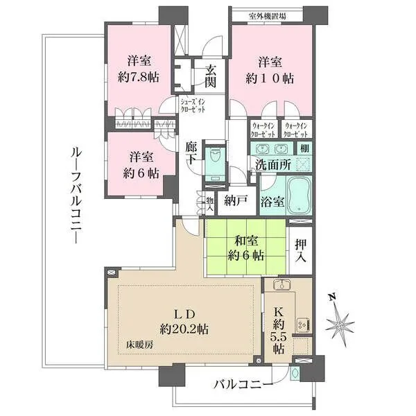 ザ・パークハウス東山公園 間取図