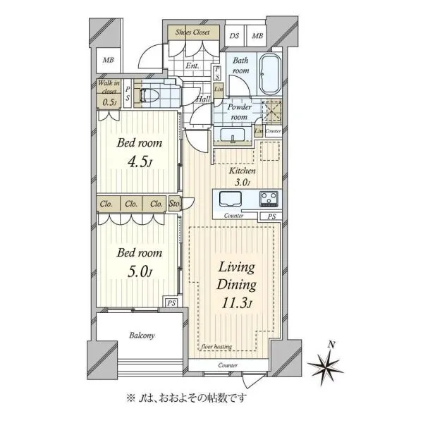 ブランズ代々木参宮橋 間取図