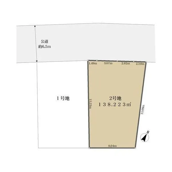 横浜市港南区日限山４丁目 区画図