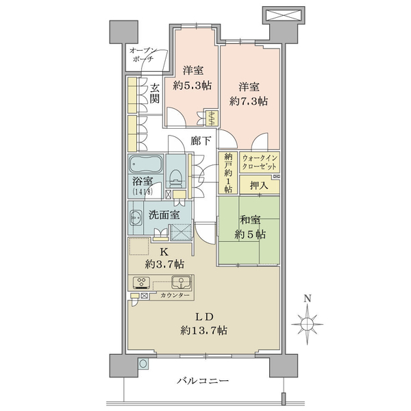 ブリリア多摩ニュータウン 間取図