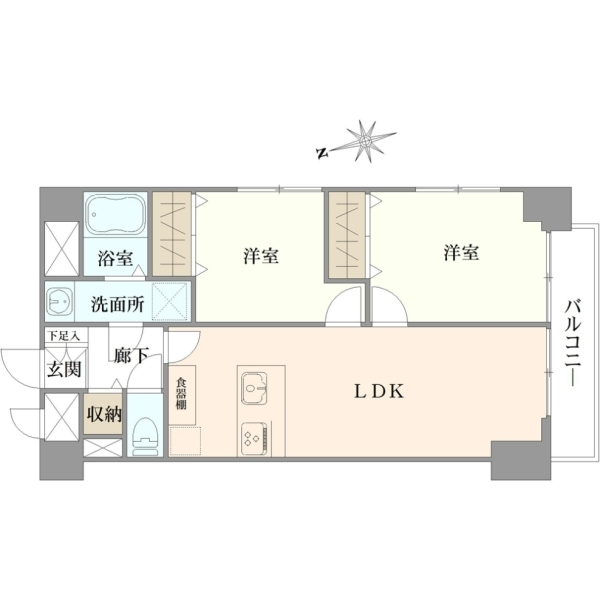 ライオンズマンション門前仲町 間取図