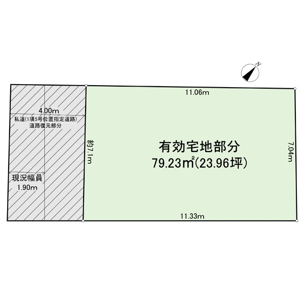新宿区弁天町 間取図