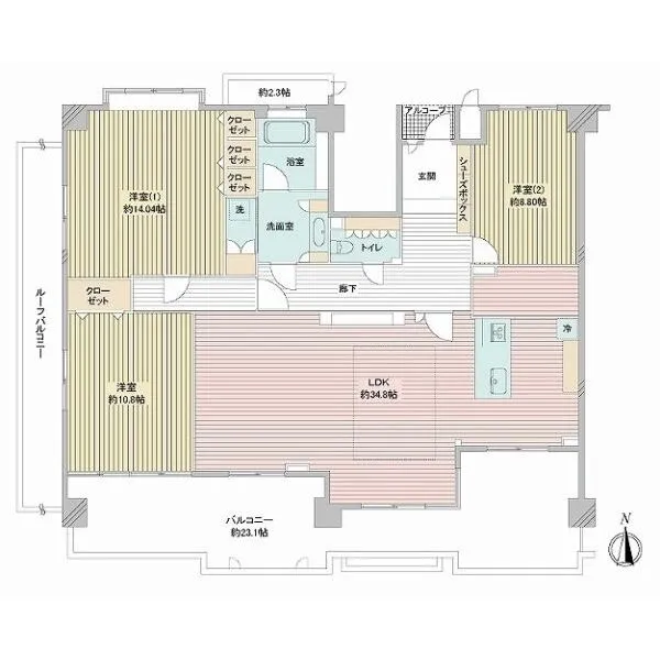 ダイアパレス本山 間取図