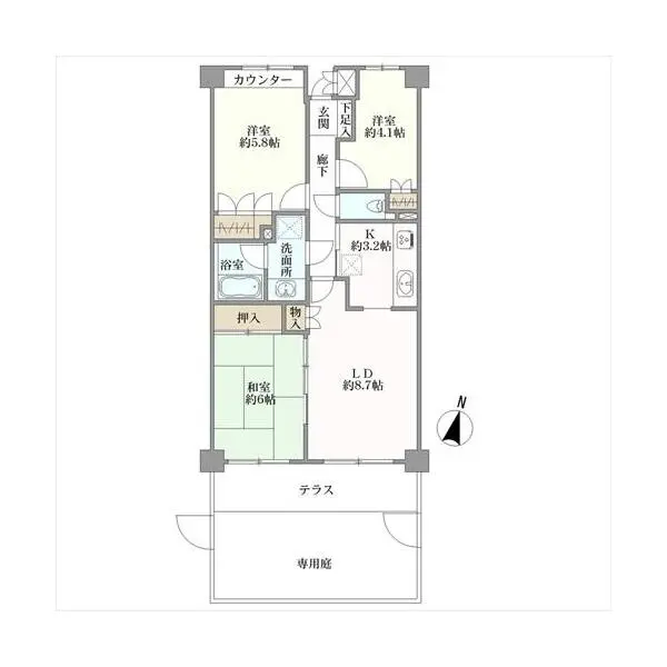 新大宮パーク・メゾン 間取図