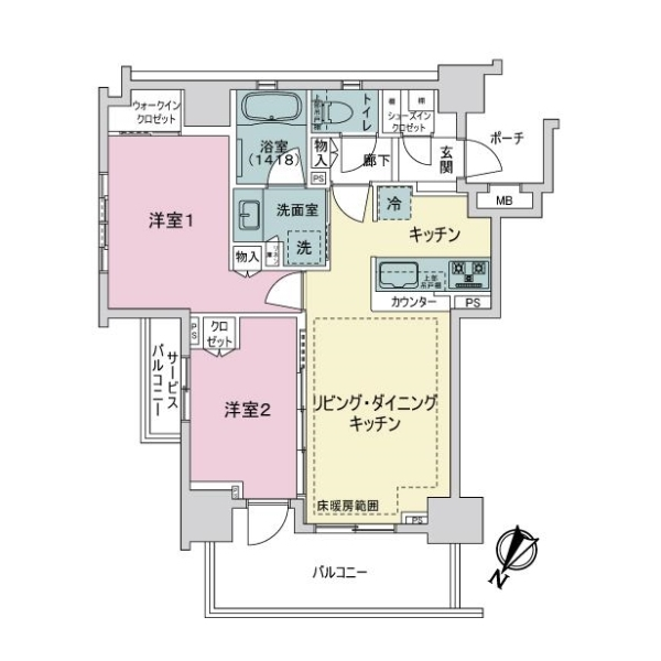 シティハウス曳舟Ｈｏｕｓｅ　Ａ 間取図