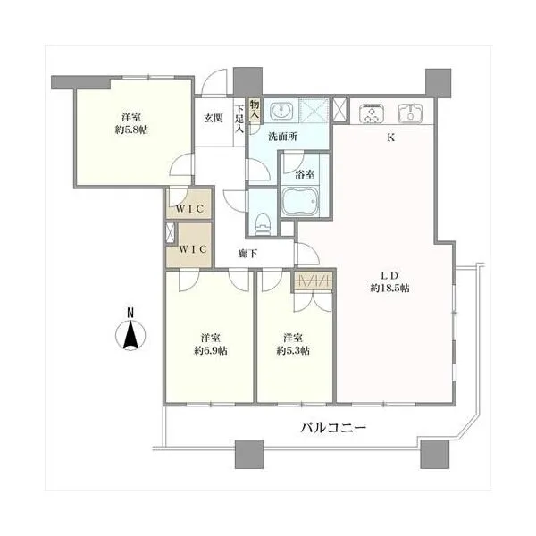 石神井公園ピアレス 間取図