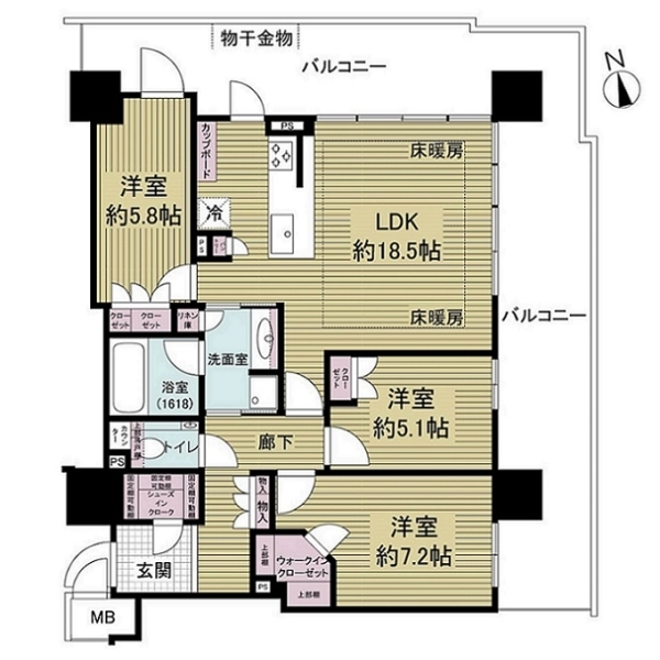 ザ・ファインタワー名古屋今池 間取図
